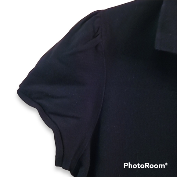Burberry Brit Black Puff Sleeve Polo Shirt - Picture 5 of 10